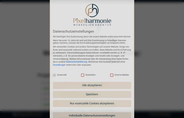 Vorschau von pixelharmonie.de, Pixelharmonie Webdesign Agentur