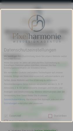 Vorschau der mobilen Webseite pixelharmonie.de, Pixelharmonie Webdesign Agentur