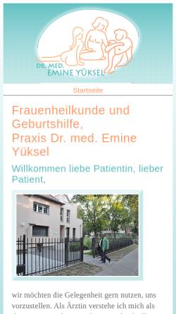 Vorschau der mobilen Webseite www.gyn-gp.de, Gemeinschaftspraxis Dr. med Yüksel & Dr. med Bergholz