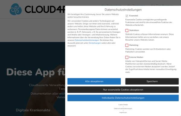 Vorschau von www.cloud4pets.de, cloud4pets GmbH