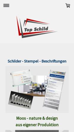 Vorschau der mobilen Webseite www.topschild.de, Top Schild GmbH