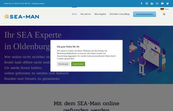 Vorschau von www.sea-man.de, SEA-Man