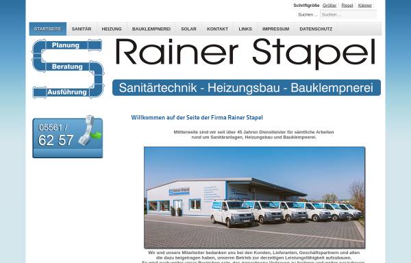 Vorschau von www.stapel-shk.de, Rainer Stapel Sanitär & Heizung