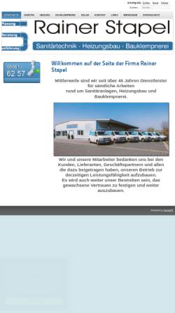 Vorschau der mobilen Webseite www.stapel-shk.de, Rainer Stapel Sanitär & Heizung