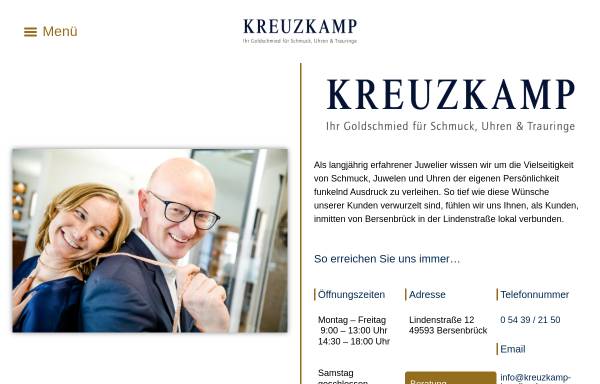 Vorschau von www.kreuzkamp-juwelier.de, Juwelier Kreuzkamp