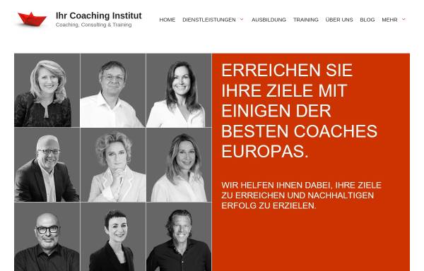 Vorschau von www.ihrcoachinginstitut.de, Ihr Coaching Institut, Coaching und Training