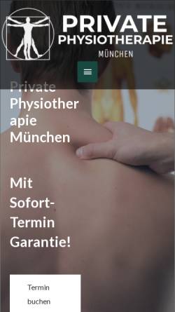 Vorschau der mobilen Webseite physio-privat.de, Mobile Healthcare UG