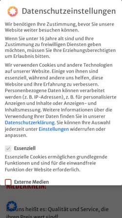 Vorschau der mobilen Webseite www.easitec.de, EASi Tec GmbH