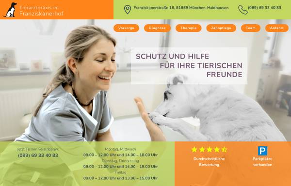 Vorschau von www.tierarztpraxis-im-franziskanerhof.de, Tierarztpraxis Im Franziskanerhof