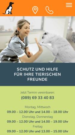 Vorschau der mobilen Webseite www.tierarztpraxis-im-franziskanerhof.de, Tierarztpraxis Im Franziskanerhof