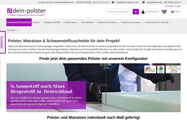 Vorschau von dein-polster.com, Dein-Polster