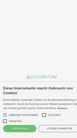 Vorschau der mobilen Webseite www.eccofuture.de, Eccofuture Wirtschaftsberatung GmbH