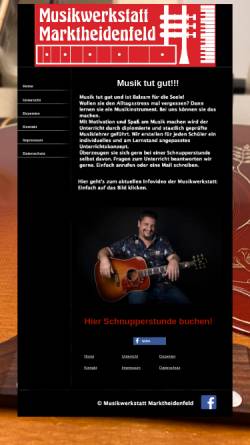 Vorschau der mobilen Webseite musikwerkstatt-mar.de, Musikwerkstatt Marktheidenfeld