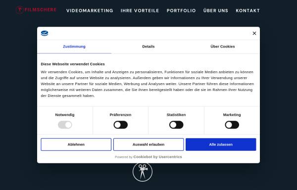 Vorschau von www.filmschere.de, Filmschere Filmproduktion