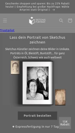 Vorschau der mobilen Webseite sketchus.de, Sketchus Portrait
