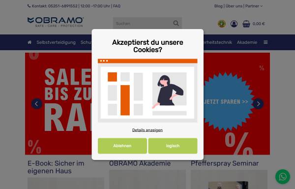 Vorschau von www.obramo-security.de, OBRAMO Security