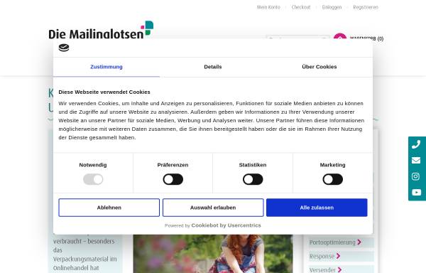 Vorschau von mailinglotsen.de, Die Mailinglotsen by PAV CARD GMBH