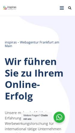 Vorschau der mobilen Webseite www.inspiras.de, KI Trading Solutions UG