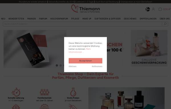 Vorschau von thiemann.shop, Genuss-daheim - Parfümerie Thiemann