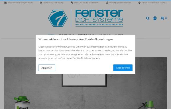 Vorschau von www.fenster-dichtsysteme.de, Fenster Dichtsysteme