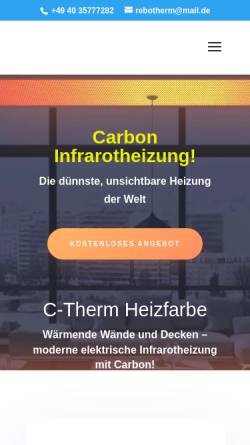 Vorschau der mobilen Webseite rebotherm.de, Rebotherm UG