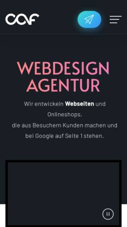 Vorschau der mobilen Webseite webdesign-agentur.de, chris and friends GbR