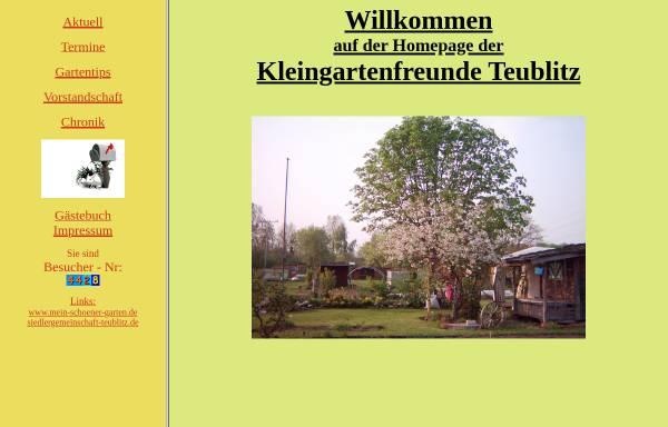Vorschau von www.kleingartenfreunde-teublitz.eu, Kleingartenfreunde Teublitz