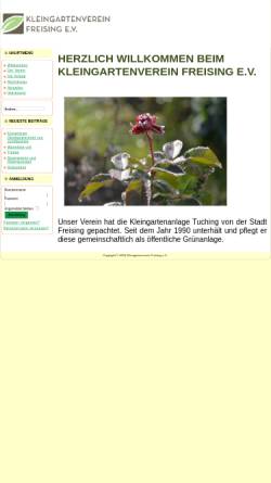 Vorschau der mobilen Webseite www.kleingarten-freising.de, Kleingartenverein Freising e.V.