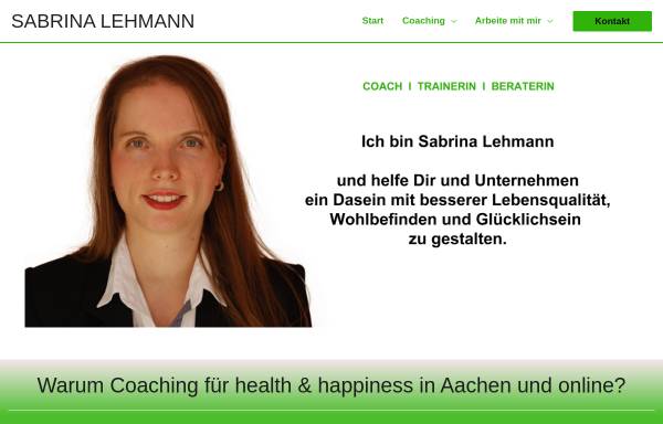 Vorschau von www.sabrina-lehmann.de, Sabrina Lehmann Coaching Training Beratung