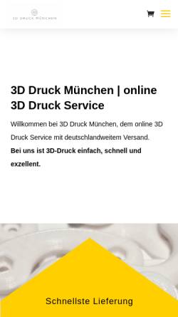 Vorschau der mobilen Webseite 3ddruckmuenchen.com, 3D Druck München | online 3D Druck Service