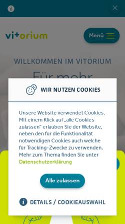Vorschau der mobilen Webseite www.das-vitorium.de, Vitorium
