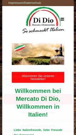 Vorschau der mobilen Webseite www.di-dio.de, Mercato Di Dio
