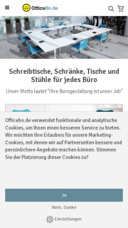 Vorschau der mobilen Webseite www.officebo.de, Officebo - Bowerkt B.V.