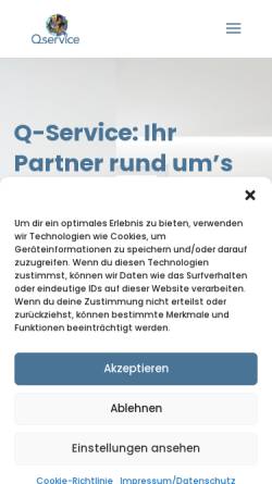 Vorschau der mobilen Webseite www.q-service.ch, Q-Service AG