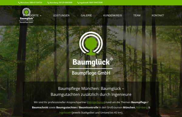 Vorschau von www.baumglueck.de, Baumglück Baumpflege GmbH