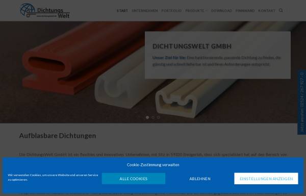 Vorschau von www.dichtungswelt.de, DichtungsWelt GmbH