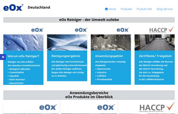 Vorschau von www.eox-deutschland.de, eOx Deutschland