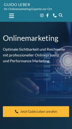 Vorschau der mobilen Webseite www.mediaberatung-leber.de, Guido Leber Marketing Mediaberatung