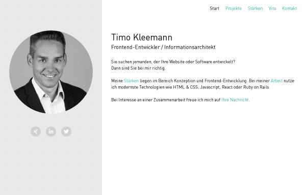 Vorschau von www.timokleemann.de, Timo Kleemann - DesignBits GbR