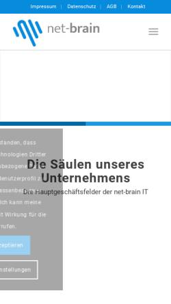 Vorschau der mobilen Webseite net-brain.it, net-brain IT Consulting GmbH