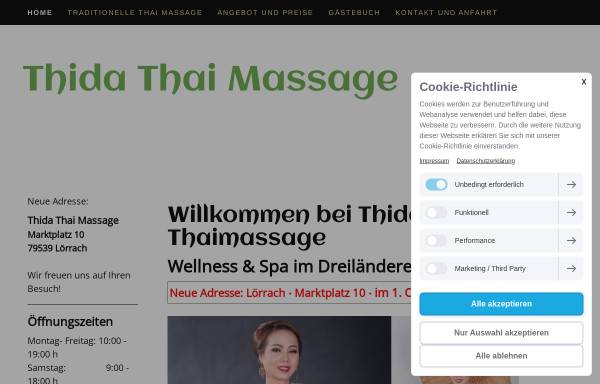 Vorschau von www.thaimassage-thida.de, Thaimassage Thida