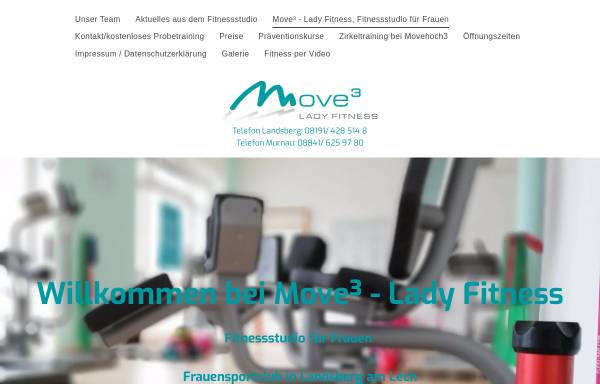 Vorschau von www.movehoch3.de, Move³ - Lady Fitness