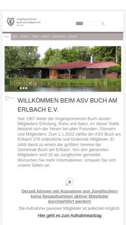 Vorschau der mobilen Webseite www.asv-buch-am-erlbach.de, Angelsportverein Buch am Erlbach e.V.
