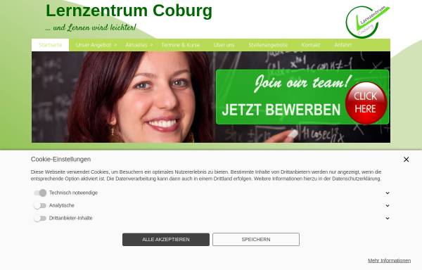 Vorschau von www.lernzentrum-coburg.de, Lernzentrum Coburg