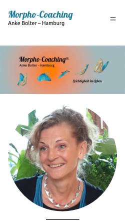 Vorschau der mobilen Webseite morpho-coaching.de, Anke Bolter - Morpho-Coaching