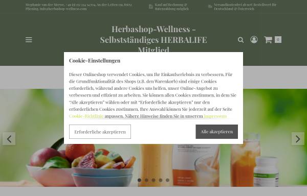 Vorschau von www.herbashop-wellness.com, Herbashop-Wellness