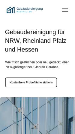 Vorschau der mobilen Webseite fassadenreinigung-massfeller.de, Fassadenreinigung Massfeller
