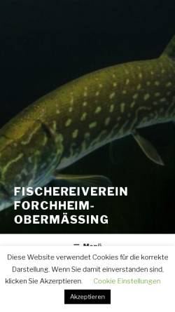 Vorschau der mobilen Webseite www.schwarzachangler.de, Fischereiverein Forchheim-Obermässing e.V.
