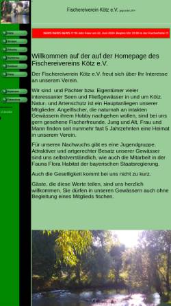 Vorschau der mobilen Webseite www.fischereiverein-koetz.de, Fischereiverein Kötz