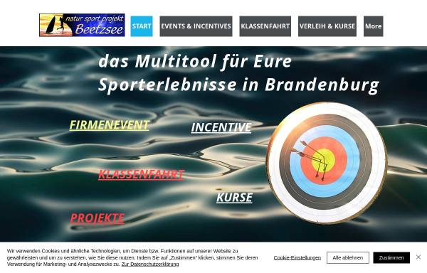 Vorschau von www.natursportprojekt.com, natur sport projekt Beetzsee